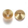 Eco-Friendly Brass Bead Cap KK-H740-09G-2