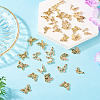 36Pcs 6 Styles UV Plating Alloy Pendants FIND-TA0007-88-5