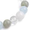 Round Natural Mixed Gemstone Beaded Stretch Bracelets for Womenm Men BJEW-JB11555-4