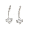 Brass Pave Clear Cubic Zirconia Charms CU-CBA9FFD-11P-08-1