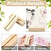20Pcs 4 Styles Wood Name Card Holder AJEW-CJ0001-43-3