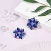 2Pcs Detachable Flower Glass Rhinestone Shoe Decoration AJEW-FG0001-99-6