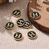 Golden Plated Alloy Charms LS-ENAM-S118-02H-5