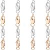 16Pcs 4 styles Brass Lobster Claw Clasps FIND-NB0002-65-1