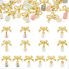 14Pcs 7 Colors Baking Paint Handmade Lampwork Crake Pendants PALLOY-TA00156-1