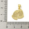 Rack Plating Brass Pave Cubic Zirconia Pendants KK-U029-26G-3