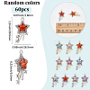 60Pcs 2 Colors Rack Plating Alloy Acrylic Pendants FIND-SC0023-33-2