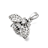 Brass Micro Pave Cubic Zirconia Pendants KK-P336-16B-P-2