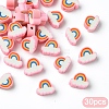 30Pcs Handmade Polymer Clay Beads CLAY-YW0002-26C-1
