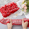 10 Yards Polyester Lace Ribbon OCOR-GF0006-25A-3