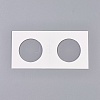 Cardboard Staple Type Coin Mylar Flip Holder Cover Case AJEW-WH0052-06E-1