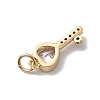 Brass Cubic Zirconia Pendants X-KK-E003-12G-2