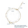 Natural Pearl Link Bracelets BJEW-JB04884-2
