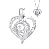 1Pc 925 Sterling Silver Micro Pave Clear Cubic Zirconia Bead Cage Pendants STER-PH0004-86-1