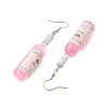 Wine Bottle Resin Dangle Earrings EJEW-JE05878-02-4