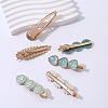 6Pcs Alloy Alligator Hair Clips PW-WG2474C-01-4