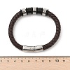 Braided Leather Cord Bracelets for Men BJEW-Z081-11P-02-5