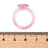 Children's Transparent Plastic Open Cuff Ring Components KY-C022-01A-4
