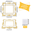 AHANDMAKER 4Sets 2 Colors Plastic Switch Decorated Frame DIY-GA0002-36-2