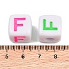 Opaque Acrylic Enamel European Beads AC-ACBA1794-04F-3