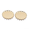 304 Stainless Steel Cabochon Settings X-STAS-P249-13A-G-1