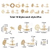 SUNNYCLUE Brass Stud Earring Findings KK-SC0001-50G-2