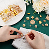 8 Styles Brass & Alloy Shank Buttons BUTT-PH0001-32B-3
