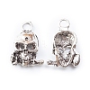 Tibetan Style Alloy Pendants SKUL-PW0002-132AS-1