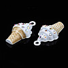 Rack Plating Alloy Enamel Pendants PALLOY-N172-005D-4