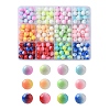 300Pcs 12 Colors Two-tone Baking Painted Glass Beads DGLA-YW0001-06-1