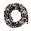 Natural Black Rutilated Quartz Beads Strands G-RM250104-C3-6