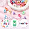 50Pcs 10 Styles Opaque UV Plating Acrylic Beads PACR-CJ0001-49-3
