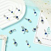 16Pcs 4 Styles Spray Printed Alloy European Dangle Charms FIND-CJ0005-53-5