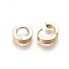 304 Stainless Steel Huggie Hoop Earrings EJEW-O087-09F-2