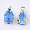 Transparent Glass Charms GLAA-T007-11B-2