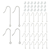 100Pcs 3 Styles 316 Surgical Stainless Steel Earring Hooks FIND-YW0005-50-1