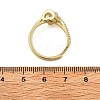 Brass Micro Pave Clear Cubic Zirconia Finger Rings for Women RJEW-U049-01G-5