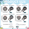 Alloy Cufflinks BUTT-NB0002-19B-2
