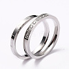 304 Stainless Steel Finger Rings Sets RJEW-F110-09P-1