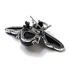 Tibetan Style Alloy Insect Brooches JEWB-A021-03AS-09-2