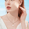 26Pcs 26 Styles Natural Shell Teardrop Charms with Golden Tone Metal Letter Slices SHEL-SC0001-93-5