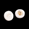 1-Hole Resin Alloy Shank Buttons FIND-B065-03G-12-2