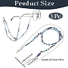 1Pc Polymer Clay with Alloy and Crystal Neck Strap for Eyeglasses AJEW-CN0005-04D-2
