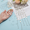 60Pcs Transparent Glass Cabochons with 10Pcs Brass Bracelet Making DIY-GO0002-32B-3