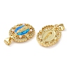 Rack Plating Brass Micro Pave Cubic Zirconia Earrings KK-P268-06A-G-3