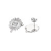 304 Stainless Steel Stud Earring Findings STAS-N097-227P-2