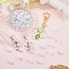 480Pcs 6 Colors Plastic Bead Caps FIND-SC0017-30-3