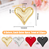 SUPERFINDINGS 32Pcs 4 Colors Alloy Charms FIND-FH0008-24-2