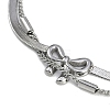 304 Stainless Steel 2-strand Chain Bracelets BJEW-Z077-06P-2