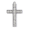 304 Stainless Steel Pave Clear Cubic Zirconia Pendants CU-OY002-24P-01-1